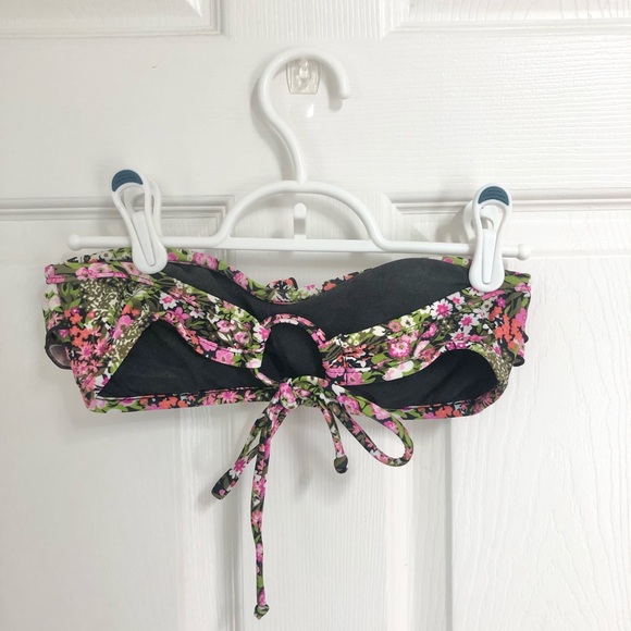 FREE Rampage S Floral Bikini Strapless Top - Picture 3 of 4